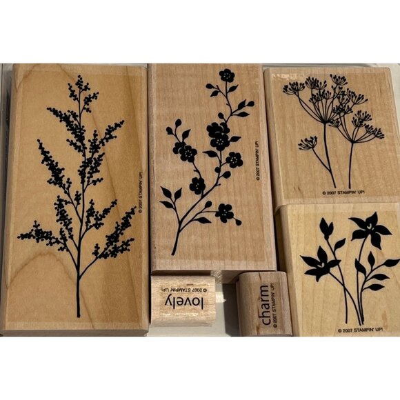 Stampin Up! Garden Silhouettes Rubber Stamp Set - Picture 1 of 3